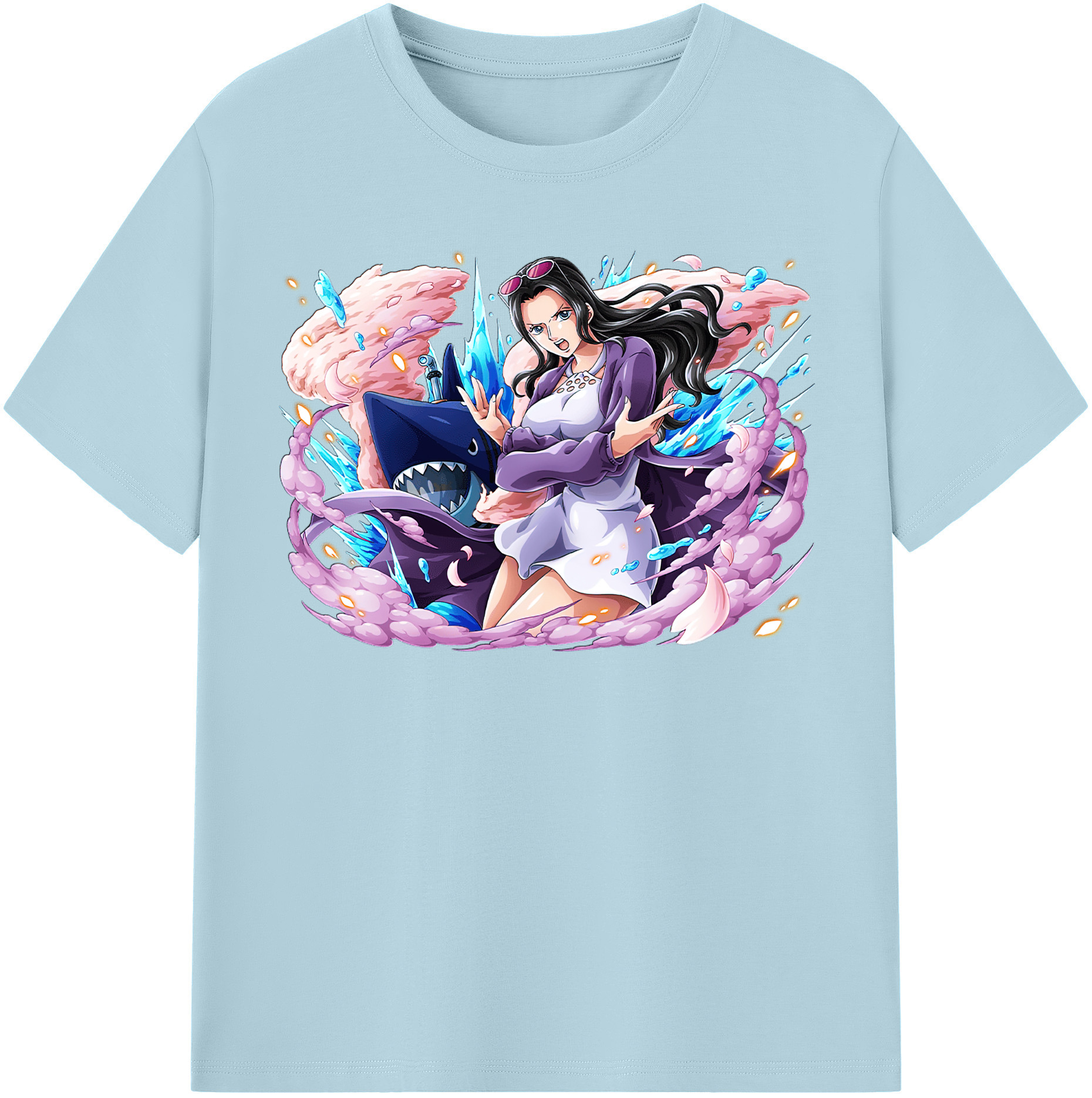 ワンピース ニコ・ロビン ONE PIECE Nico Robin 綿100％半袖Tシャツ（フロントプリント）